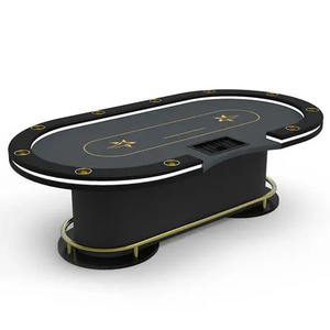Lüks yüksek kalite özel yuvarlak rulet Poker masası zarif High-End Mahjong masa Gamblers için - Product Image 6