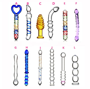 Delove sıcak satış farklı şekil kadınlar için Dildos G noktası stimülasyonu yüksek dereceli cam kristal yapay penis yetişkin ürünleri