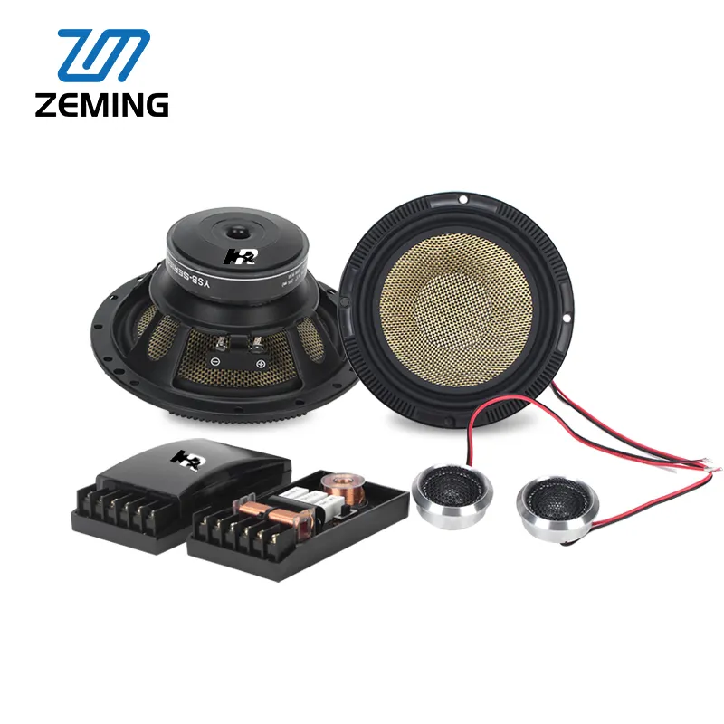 OEM Xe 2 Cách 6.5 ''Inch 95dB 4 Ohms Tem Thép Giỏ Woofer Sợi Carbon Hình Nón Âm Thanh Hệ Thống Thành Phần Loa Sừng