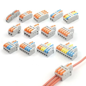 Mini conector de conductor de cable rápido, bloque de terminales de empalme compacto de 2/3 Pines, 1 entrada, salida múltiple con orificio de fijación - Product Image 2