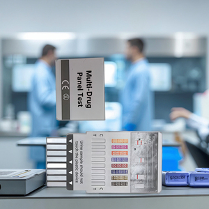 Kötüye kullanım tarama patolojik analiz ekipmanları ilaç için çoklu ilaç hızlı THC AMP COC testi manuel plastik hızlı testler - Product Image 4