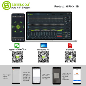 Sennuopu-amplificador DSP para coche, procesador de sonido Digital de 8 canales con amplificador de Audio de 4 canales - Product Image 4
