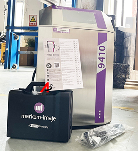 Industrieller kleiner Zeichen-Tintenstrahldrucker markem imaje 9410 für Flasche Draht/Kabel Datum Kodierung Logodruck CIJ-Druckermaschine - Product Image 2