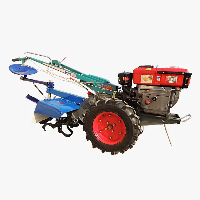 Macchine agricole piccolo 15HP 18HP 20hp trattore ambulante multifunzione trattore diesel a due ruote a piedi trattore