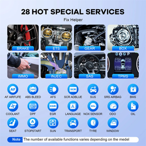 MUCAR CDE900 Obd2 escáner 2 + 16G <span class=keywords><strong>Auto</strong></span> herramientas de diagnóstico de coche automotriz OBD escáner herramienta lector de código 4 "Pantalla táctil actualización gratuita - Product Image 6