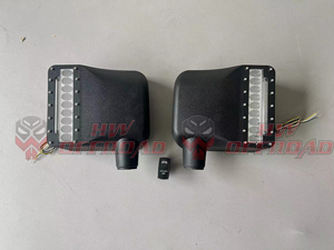 Nắp gương chiếu hậu phía sau xe hơi có tín hiệu rẽ cho xe <span class=keywords><strong>Jeep</strong></span> <span class=keywords><strong>Wrangler</strong></span> JK jku 2007 2018 vỏ gương chiếu hậu - Product Image 2