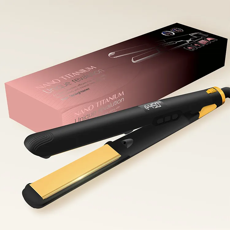 Profession eller Haar glätter Tragbar 450 Grad Haar glätter Ionic Titanium Flat Iron Haar glätter