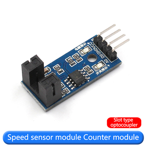 Módulo de sensor de velocidad Módulo de prueba de motor de contador Módulo de optoacoplador tipo ranura