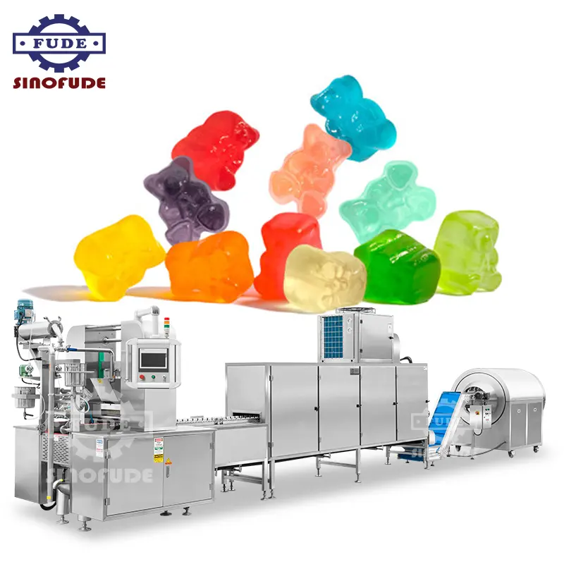 خط إنتاج علب الحلوى العطرية عالي الأداء لمصانع الحلوى ماكينة حلوى المطاط الآلية