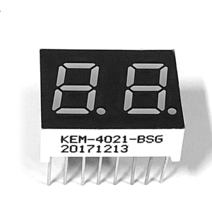 Kem-4021-bpg pure verde 0.4 pollice dual digit 7 segment display 2 digit led display numerico - Product Image 3