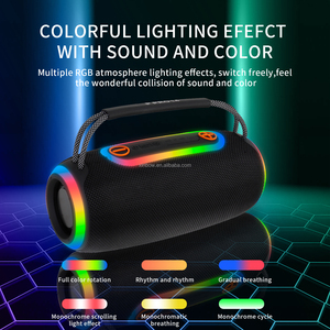 Altavoz Boombox inalámbrico portátil XBWEB Pro14 de 20W, mango LED RGB resistente al agua para fiestas en casa al aire libre para uso en ordenador y teléfono móvil - Product Image 3