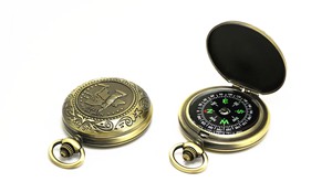 New Hot Vintage Pocket Xem La Bàn Chỉ Kim Kim Loại Vỏ Sò Quà Tặng La Bàn - Product Image 2