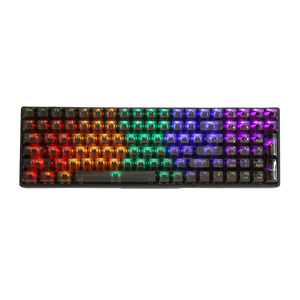 K10 Wired 100 <strong>Keys</strong> RGB Backlit Transparent Keycap Hot Swap Gaming Mechanical USB 3.0 <strong>Keyboard</strong> for Desktop Used - Product Image 6