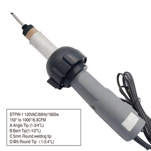 Professional 1600W Air Heat Gun Plastic Welding Kit - High-Efficiency Thermoplastic <strong>Welder</strong> for Industrial & DIY Repair