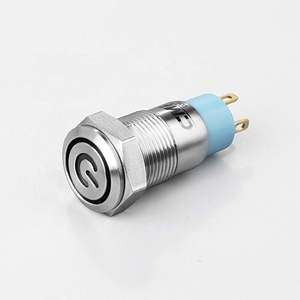 IP67 Durchmesser 12 mm Edelstahl Schließknopf-Schalter versiegeltes Paneel-Design - Product Image 3