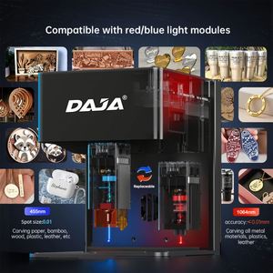 Máquina de grabado láser DAJA Mini CNC DIY grabador láser diodo portátil aplicación controlada Logo marca impresora MDF madera contrachapada madera - Product Image 3