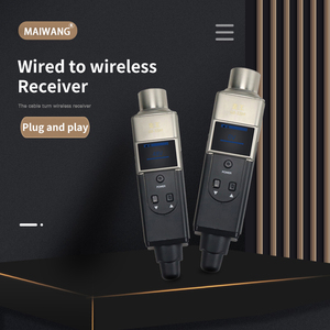 Adaptador de micrófono profesional con cable a inalámbrico Transmisor y receptor de micrófono para uso en estudio de discursos de enseñanza - Product Image 3