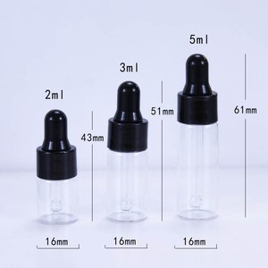 Botella de cristal transparente con gotero blanco, botella de vidrio transparente, transparente, respetuoso con el medio ambiente, para perfume, 2ml, 3ml, 5ml, 8ml - Product Image 4