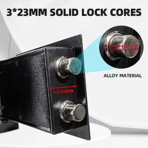 家庭、ビジネス、オフィス、ホテルの収納用のテンキーと安全なキーロック付きの貸金庫 - Product Image 4