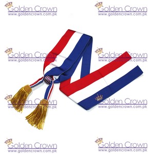 Fransız kanat Echarpe prestij dökün Maire ile altın püskül zarif numarası şeklinde ters sonsuzluk eşarp - Product Image 2