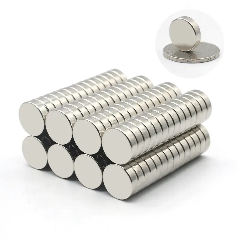 Kunden spezifische Zylinder Ndfeb Neodium Magnete Starker permanenter runder Seltenerdscheiben-Neodym-Magnet