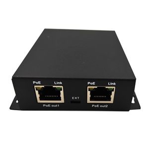 IPデバイス用の1ポート10/100M入力2RJ45出力PoEエクステンダーを備えたOEM2ポートネットワークエクステンダー - Product Image 2