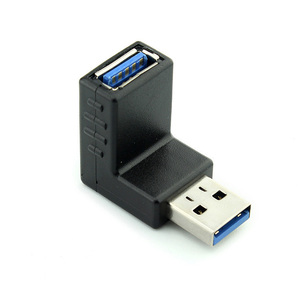 Wholesale Angle 90 Degree Left Right USB 3.0 <strong>Adapter</strong> Jack Type a Male to Female Coupler Gender Connector USB Changer Plug - Product Image 3