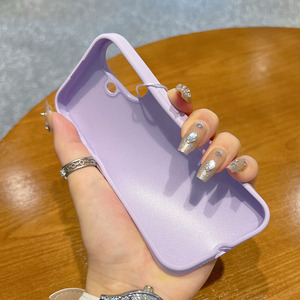 צבע אחיד סיליקון נוזלי סיליקון צבע מוצק עבור iPhone 12 13 14 15 16 פרו מקס אולטרה דק רך אולטרה דק רך tpu