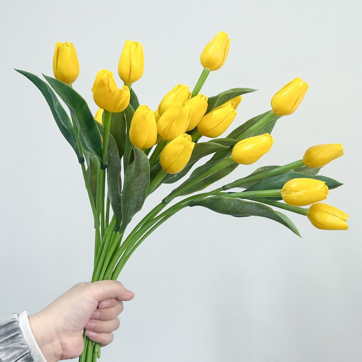 Tulipe en plastique PE - jaune
