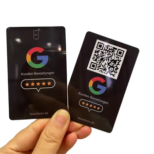 Stampa con codice QR personalizzato popolare formato Standard Google Review NFC Tap card - Product Image 1