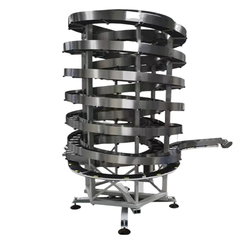 Alimentador de transportador de acero industrial espiral tubular de hoja helicoidal de sección continua alimentador de carga de rodillo loco
