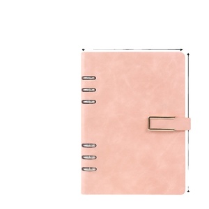 Cuaderno de negocios A5 grueso personalizado PQ, 100 hojas, carpeta de hojas sueltas de lote pequeño, cubierta suave de PU, planificador A3 impreso - Product Image 5