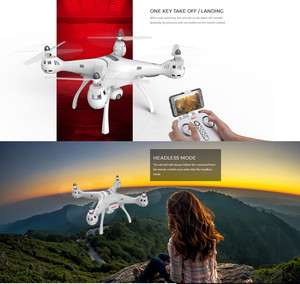 SYMA X8PRO GPS DRON WIFI FPV、720P HDカメラまたはリアルタイムH9R4Kカメラドローン高度ホールドx8proRCクワッドコプターRTFドロン