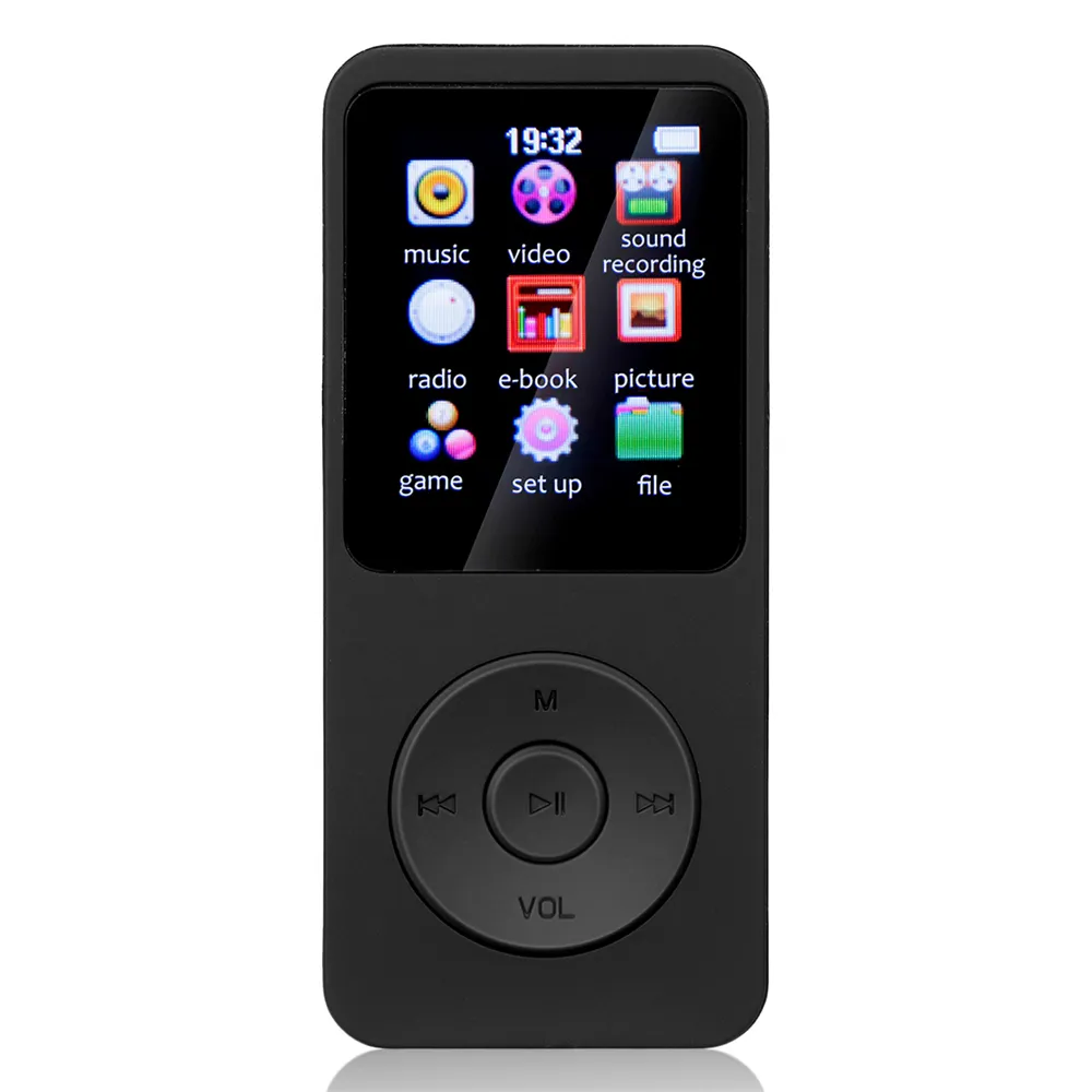 Mini lecteur de musique Mp3 Mp4 Portable haut-parleur intégré Bluetooth FM Radio enregistrement Ebook