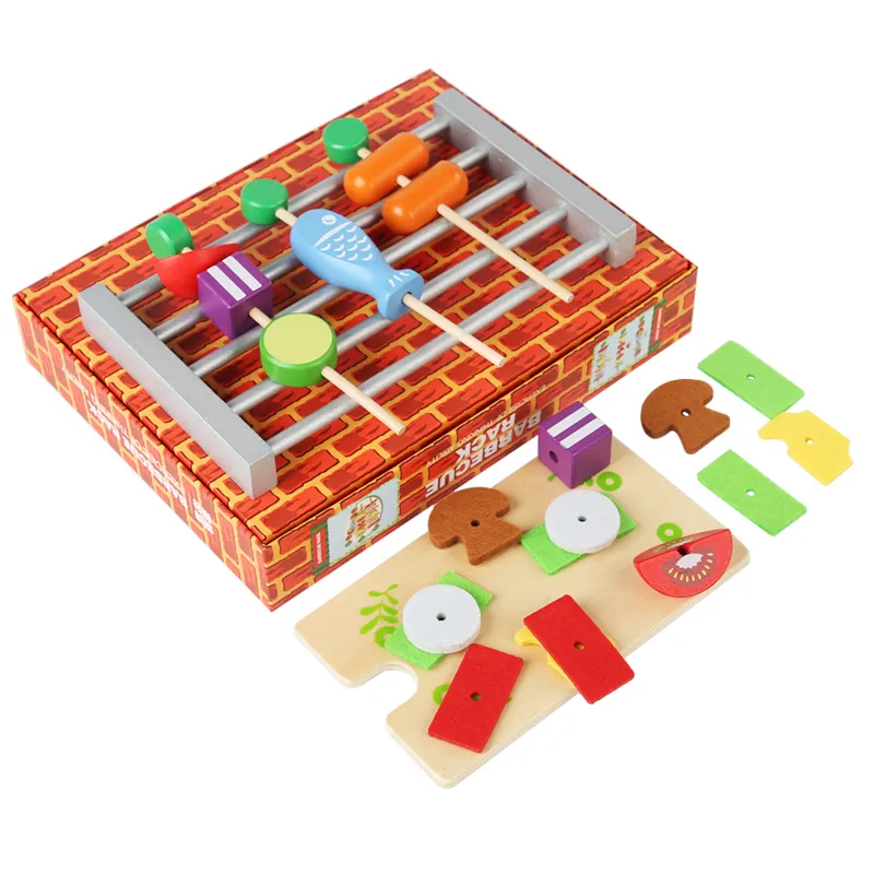 Preço de fábrica Fun churrasqueira brinquedo Simulação cozinha comida Educação precoce fingir jogar brinquedos para crianças