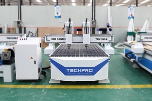 TechPro 1325 1530 <strong>CNC</strong> Aluminum Acrylic Wood Cutting Engraving <strong>Machine</strong> 3 Axis Double Head <strong>Cnc</strong> <strong>Router</strong> <strong>Machine</strong> with Vacuum Table - Product Image 2