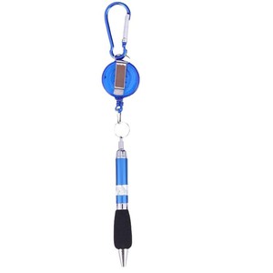 新款金属线绘图笔抽绳圆珠笔挂绳线书写Peeychain易拉笔文具 - Product Image 5