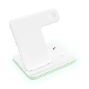 New 3 in <strong>1</strong> QI Wireless Charger Stand with Backlit for IPhone, <strong>Apple</strong> Watch and - Product Image 6