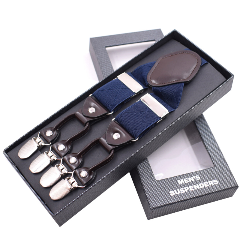 Checkered navy blue