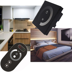 DC12-24V an der Wand befestigter Touch-Glasscheiben-Schalter mit RF-Touch-Fernbedienung für einfarbigen CCT RGB-LED-Streifen-Lichter-Dimmer - Product Image 2