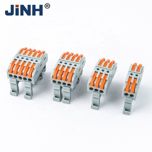Quick <strong>Connect</strong> Electrical Wire Connector 3P <strong>Spring</strong> Type Screw-Free Lever Universal Din Rail <strong>Terminal</strong> <strong>Blocks</strong> - Product Image 2