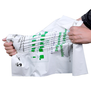 カスタム印刷ロゴ生分解性ポリプラスチックソフトループハンドルありがとうショッピング包装袋 - Product Image 6