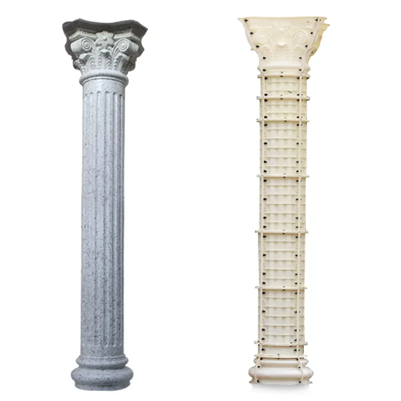 공장 직접 판매 로마 기둥 금형 콘크리트 주조 기둥 용 ABS 플라스틱