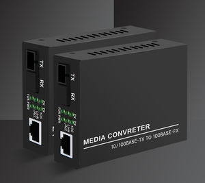 光纤设备以太网RJ45收发器HTB-3100A/B NETLINK 10/100M SM单光纤SC光介质转换器 - Product Image 4
