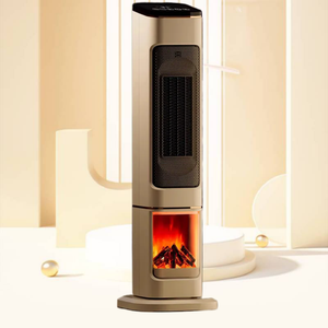 FIEEMOO 2000W potenza 12 ore funzione Timer portatile PTC ceramica elettrica termoventilatore con 3D effetto fiamma telecomando - Product Image 1