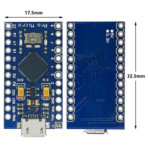Pro Micro ATmega32U4 für Leonardo 5V 16MHz Entwicklungsbrett Mikrocontroller-Board mit Pin-Header kompatibel für Arduino