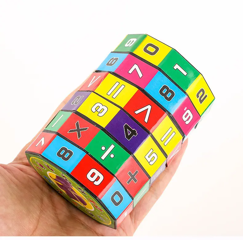 Kinderen Montessori Games Wiskunde Numbers Magic Cube Toy Puzzle Game Kinderen Leren Onderwijs Math Speelgoed Fun Berekenen Game