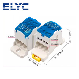 UKK 80A配電端子台パネル端子台配電ボックスユニポーラDINレール端子台 - Product Image 2