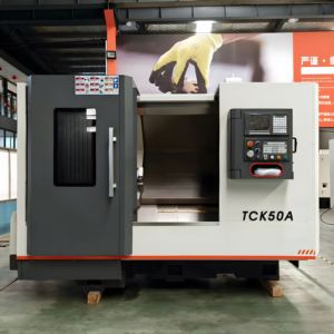 TCK50数控斜床车铣复合数控车床带自动刀具大斜床刀塔机 - Product Image 3
