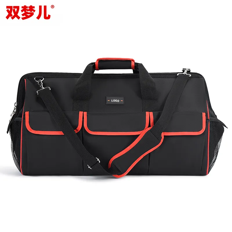 Fashion Heavy duty Durable kit tote bag Multi-functional repair canvas large thickened kit shoulder electrician toolbag